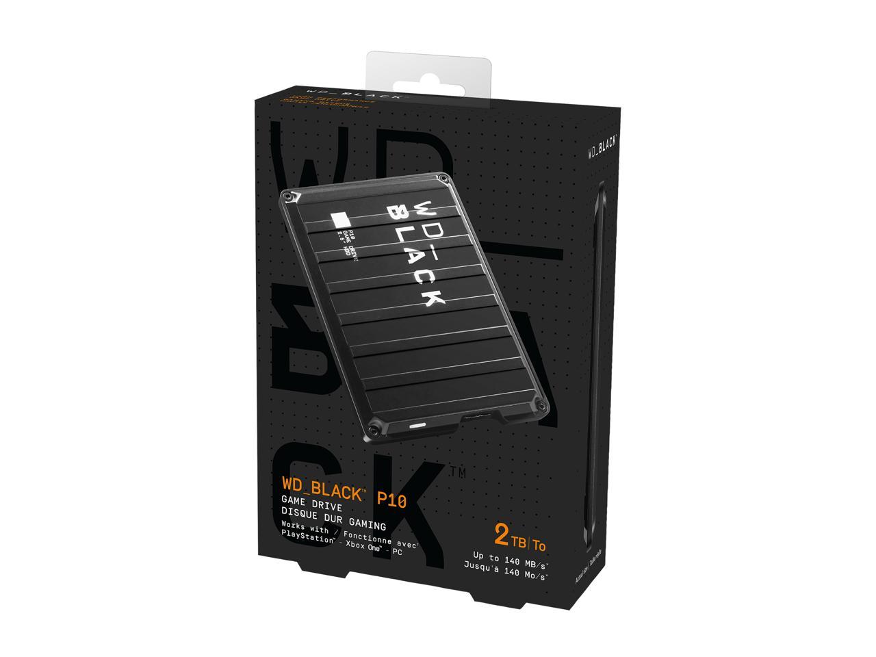 Wd Black 2Tb P10 Game Drive Portable External Hard Drive For Ps5/Ps4/Xbox One/Pc/Mac Usb 3.2 (Wdba2W0020Bbk-Wesn)