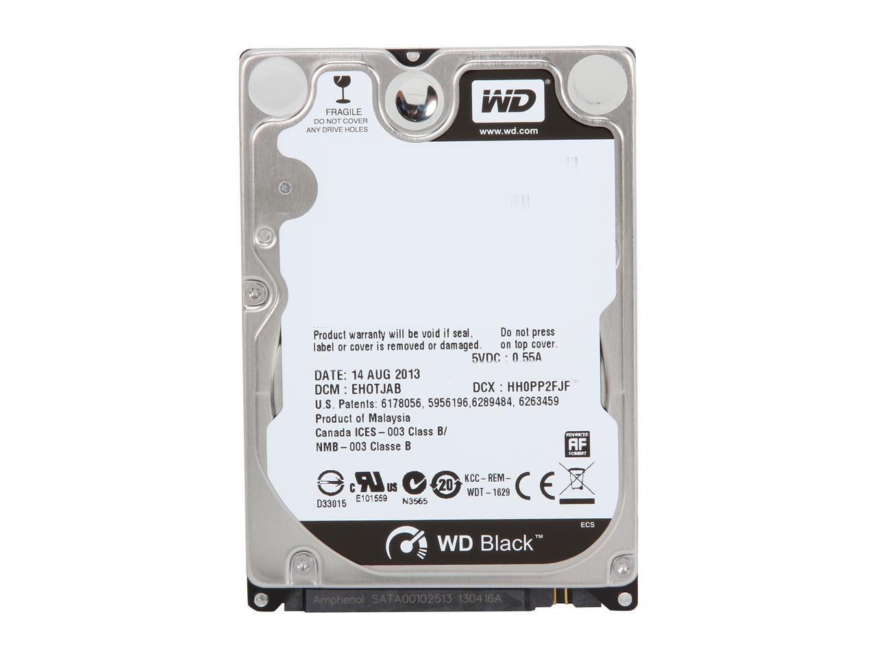 Wd Black 750Gb Performance Mobile Hard Disk Drive - 7200 Rpm Sata 6Gb/S 16Mb Cache 2.5 Inch - Wd7500Bpkx