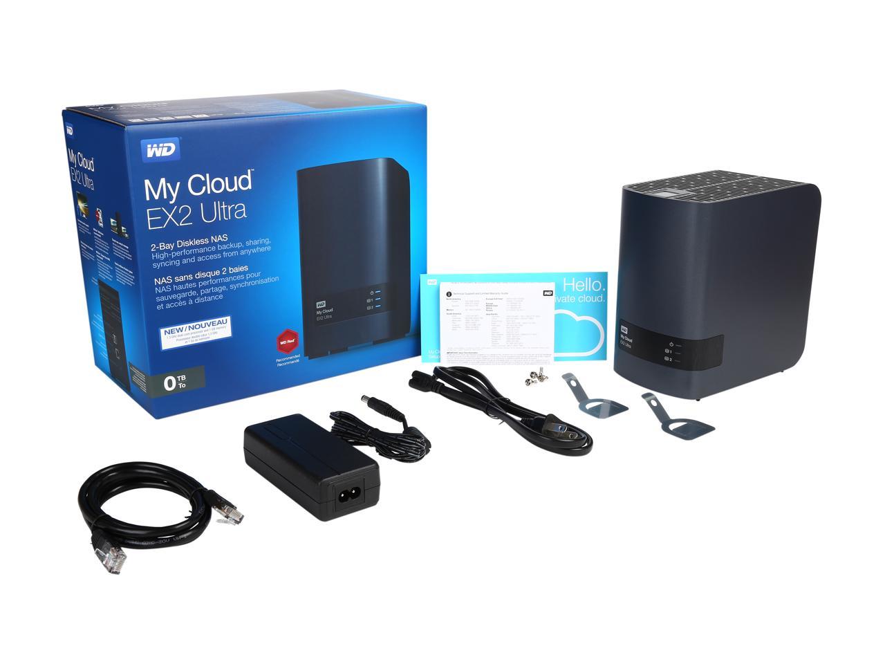 Wd Diskless My Cloud Ex2 Ultra Nas - Network Attached Storage - Dual-Core Processor (Wdbvbz0000Nch-Nesn)