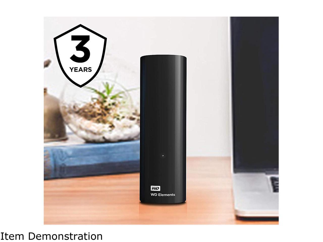 Wd Elements 18Tb Usb 3.0, Micro-B Desktop External Hard Drive Wdbwlg0180Hbk-Nesn Black