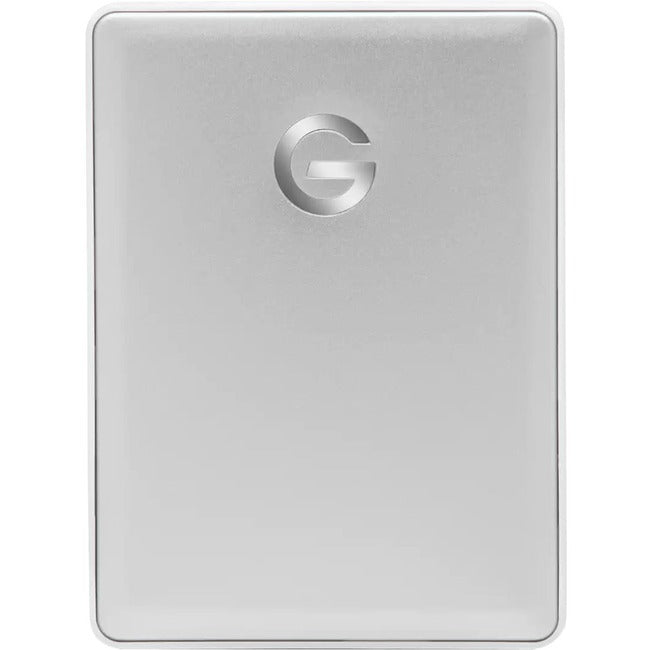 WD-IMSourcing G-DRIVE mobile USB-C 4 TB Portable Hard Drive - 2.5 External - Silver" 0G10348-1