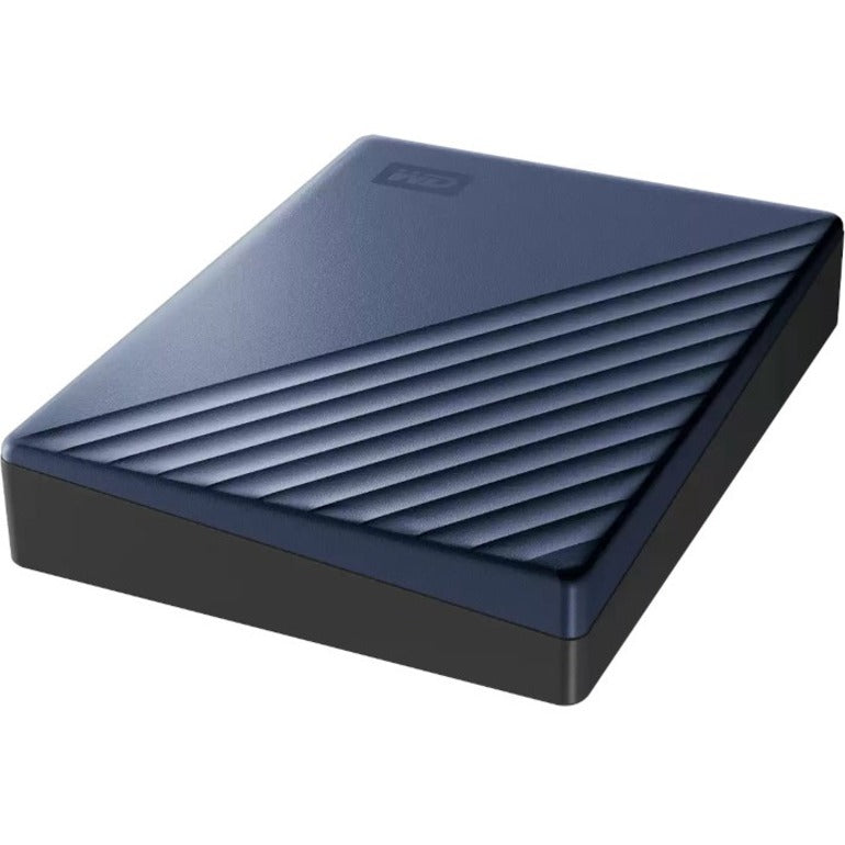 WD My Passport Ultra WDBFTM0050BBL 5 TB Portable Hard Drive - External - Blue WDBFTM0050BBL-WESN