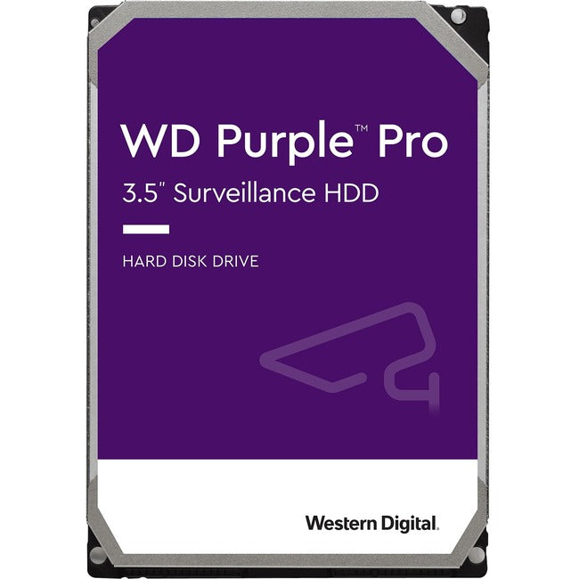 WD Purple Pro WD8001PURP 8 TB Hard Drive - 3.5 Internal - SATA (SATA/600) - Conventional Magnetic Recording (CMR) Method" WD8001PURP-20PK