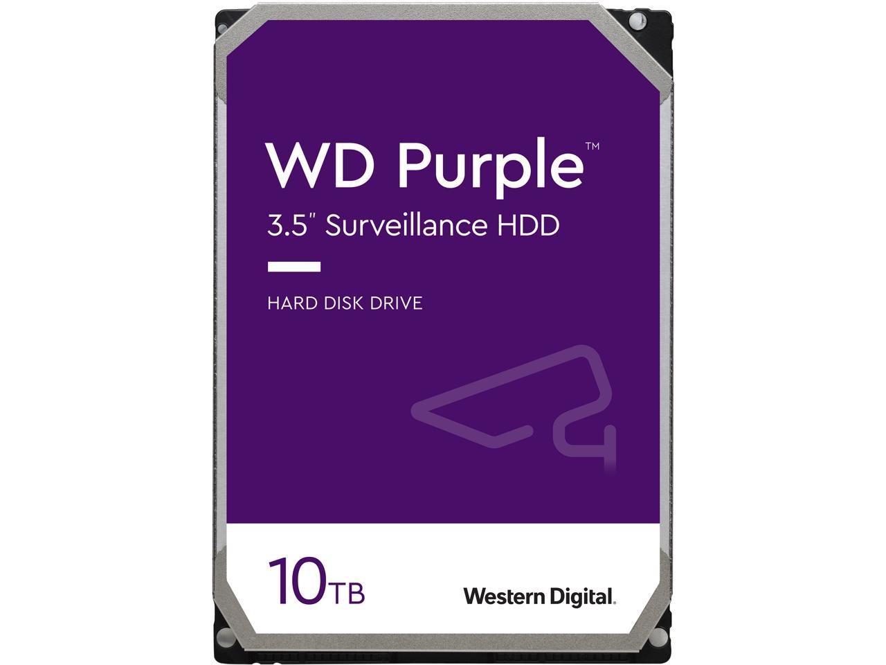 Wd Purple Wd102Purz 10Tb 7200 Rpm 256Mb Cache Sata 6.0Gb/S 3.5" Hard Drives Bare Drive