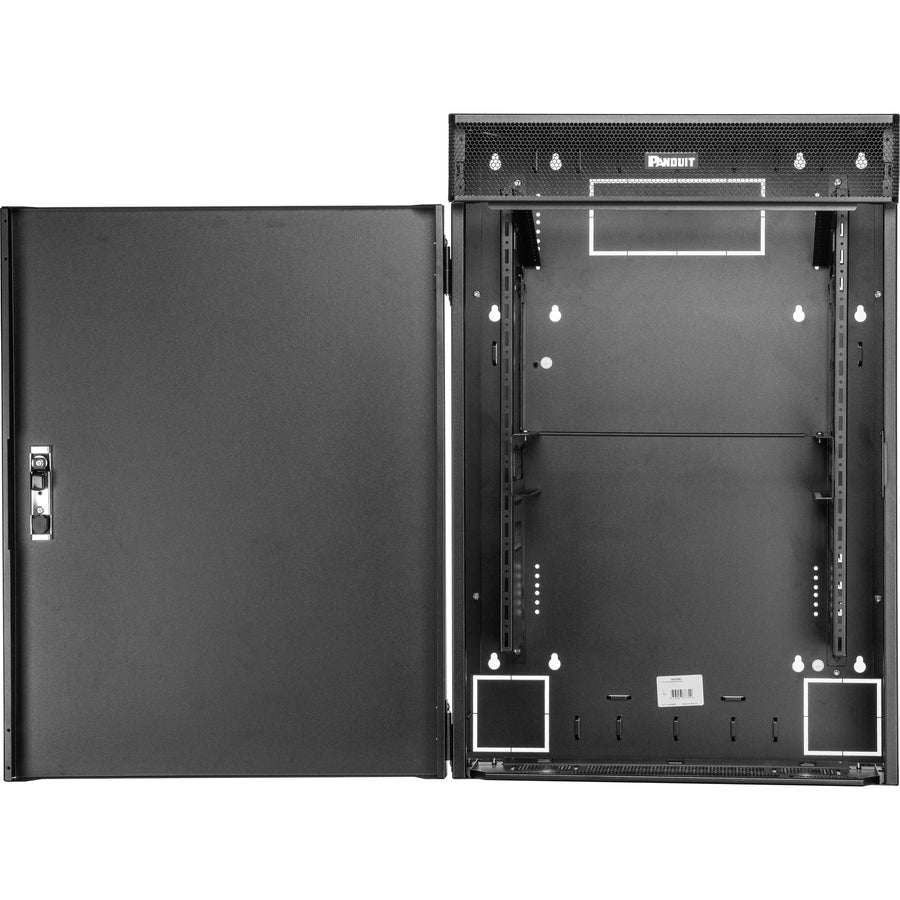 Wall Mount Network Enclosure - 6U TrueEdge Vertical Rack Cabinet | TecISoft WME6BL