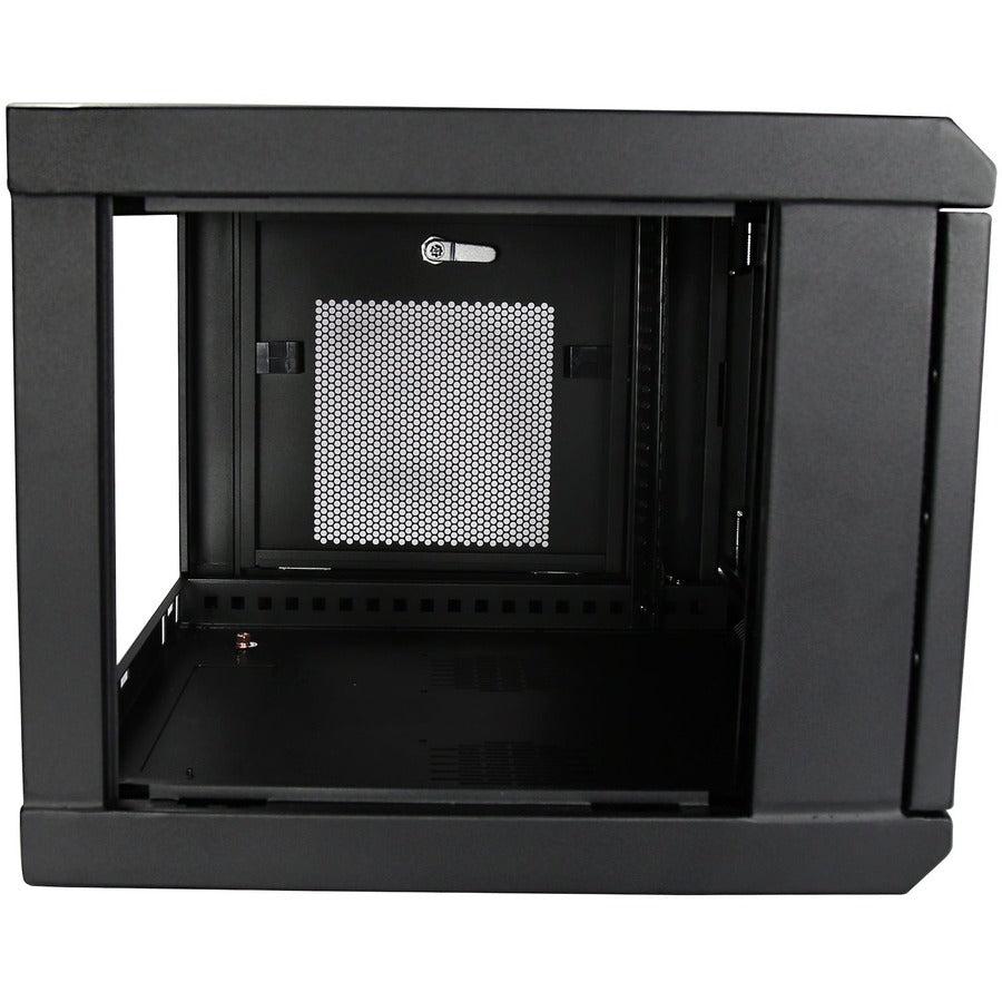 Wall Mount Rack 6U - 2-Post Vented Network Cabinet with Shelf | StarTech.com RK616WALM