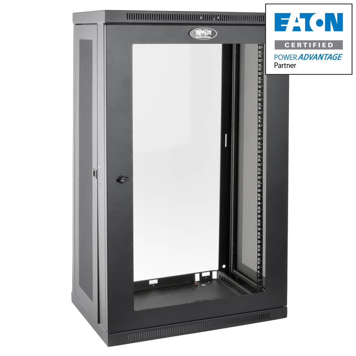 Wall Mount Rack Enclosure - 21U SmartRack Switch-Depth Cabinet | TecISoft SRW21UG