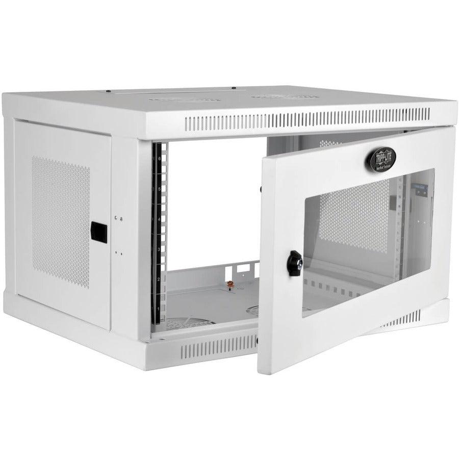 Wall Mount Rack Enclosure 6U - SmartRack Low-Profile Switch-Depth Cabinet | Tripp Lite SRW6UWG