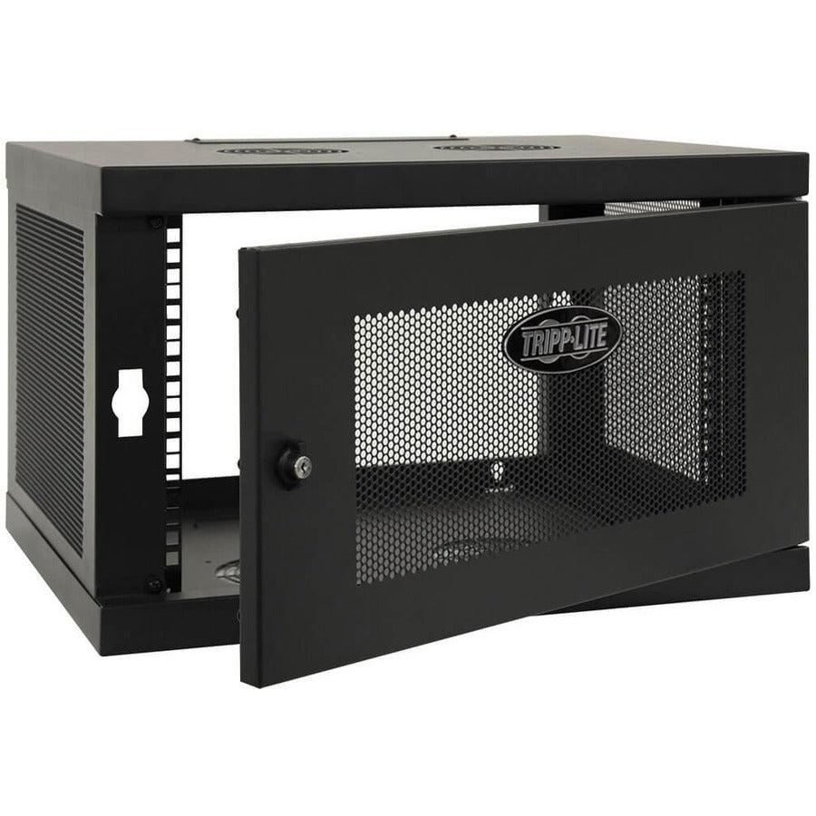 Wall Mount Rack Enclosure 6U - Switch-Depth Cabinet | TecISoft SRW6UKD
