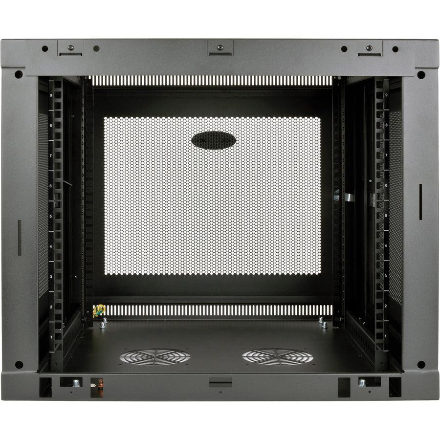 Wall Mount Rack Enclosure 9U - Switch Depth Plus Locking Cabinet | Tripp Lite SRW9UDP