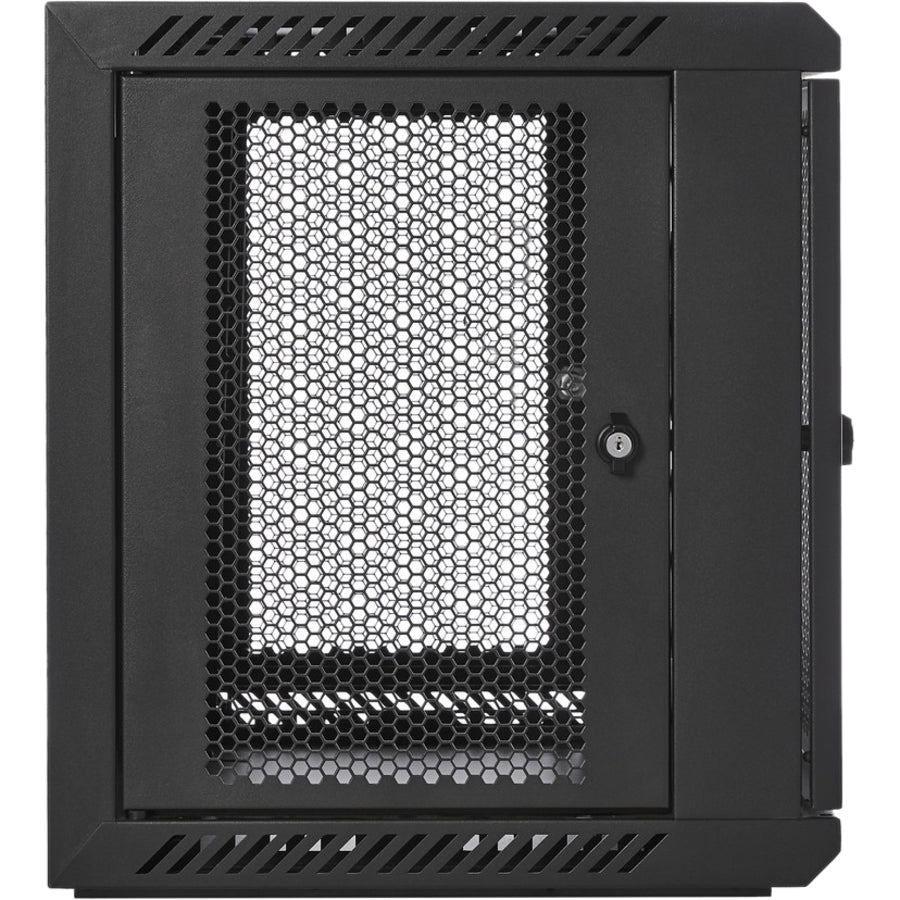 Wall Mount Rack Enclosure - 9U Vented Server Cabinet | V7 Racks RMWC9UV450-1N