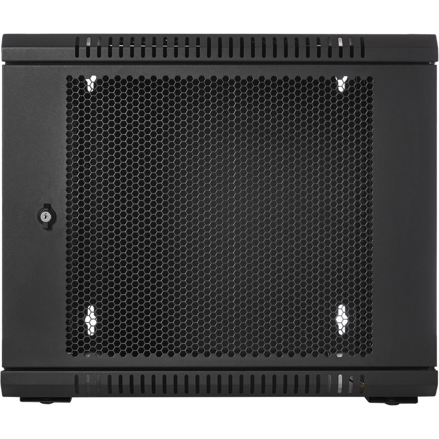 Wall Mount Rack Enclosure - 9U Vented Server Cabinet | V7 Racks RMWC9UV450-1N