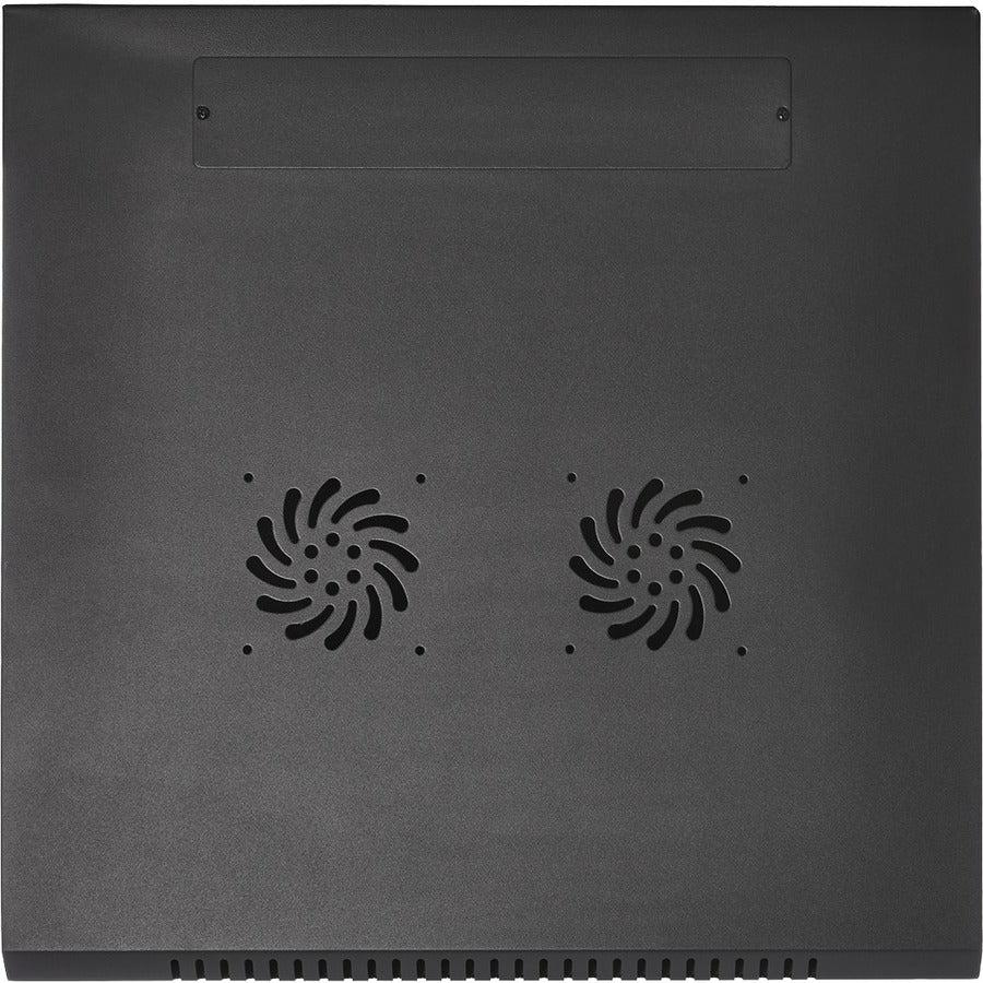 Wall Mount Rack Enclosure - V7 12U Glass Door Server Cabinet | Network Equipment RMWC12UG450-1N