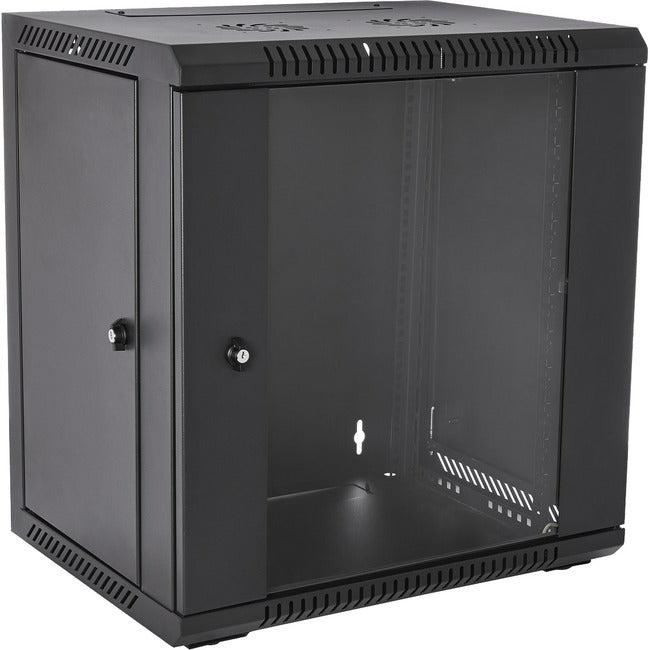 Wall Mount Rack Enclosure - V7 12U Glass Door Server Cabinet | Network Equipment RMWC12UG450-1N