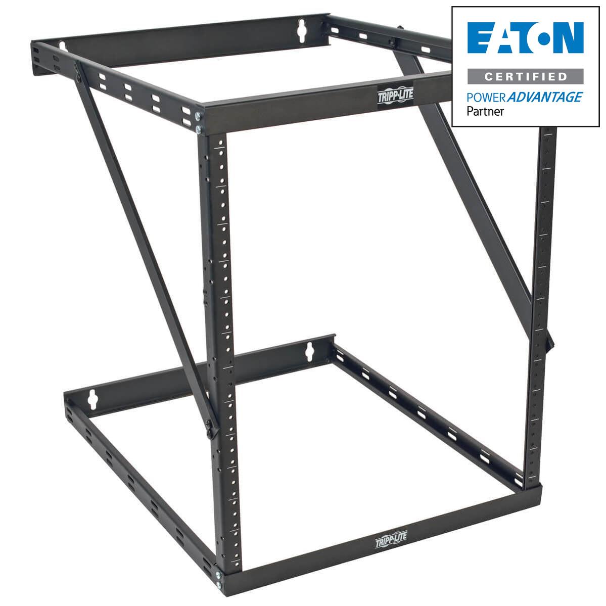 Wall Mount Server Rack - 8U Expandable Open Frame UPS Depth | TecISoft SRWO8U22DP