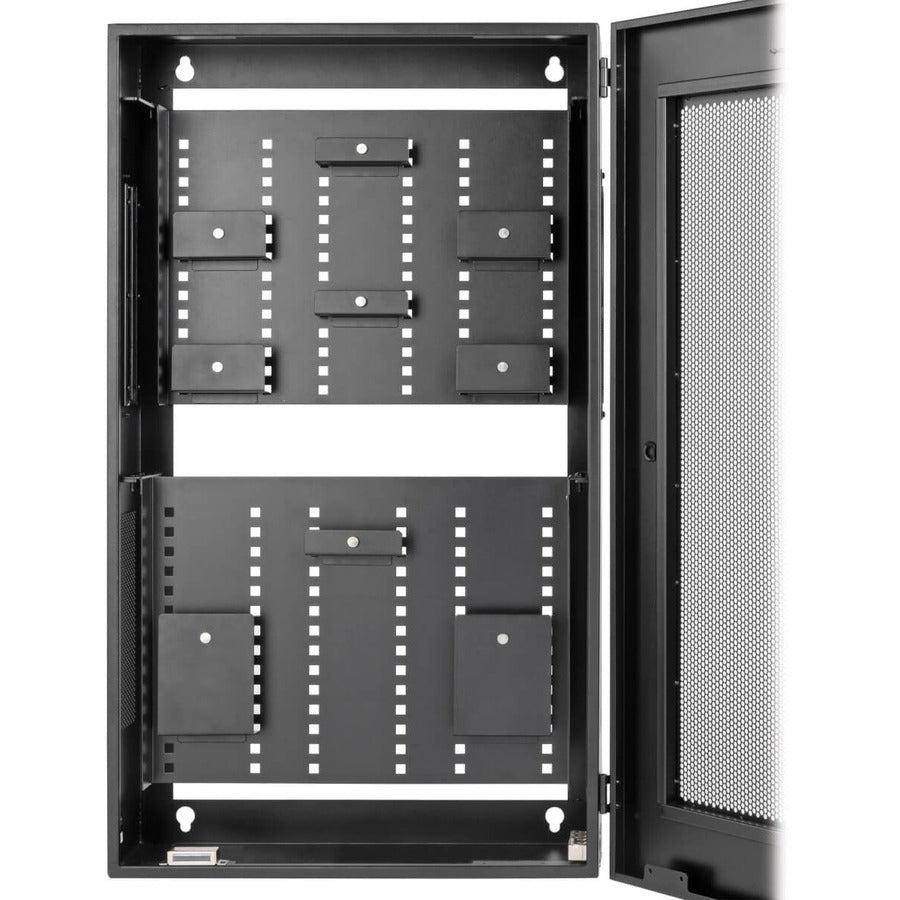 Wall Mount Structured Wiring Enclosure - 5U Low-Profile Network Cabinet | TecISoft SRWF10UMOD