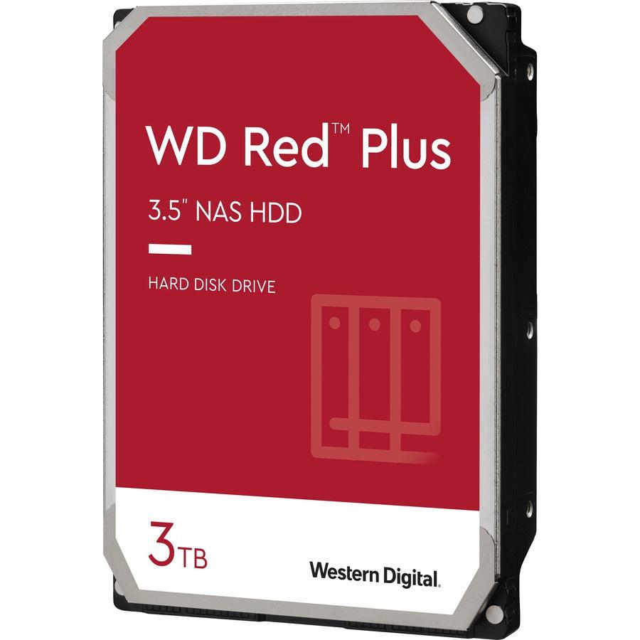 Wd Red Plus 3Tb Nas Hard Disk Drive - 5400 Rpm Class Sata 6Gb/S, Cmr, 128Mb Cache, 3.5 Inch - Wd30Efzx