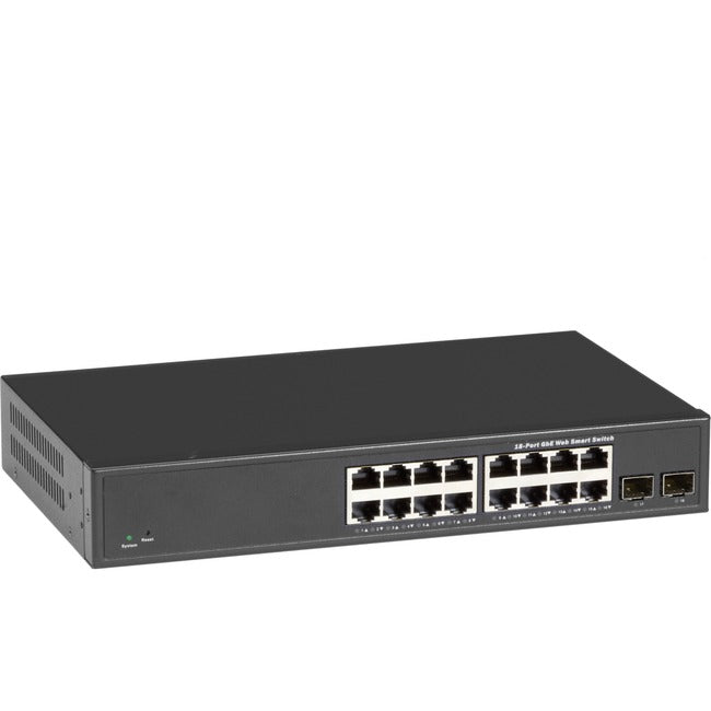 Web Smart Switch Gigabit Ethernet - 18-Port Layer 2 Enterprise Solution | BLACK BOX LGB2118A-R2