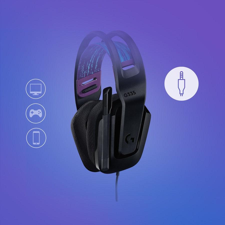 Wired Gaming Headset - Lightweight G335 Memory Foam Headset | Logitech G 981-000977
