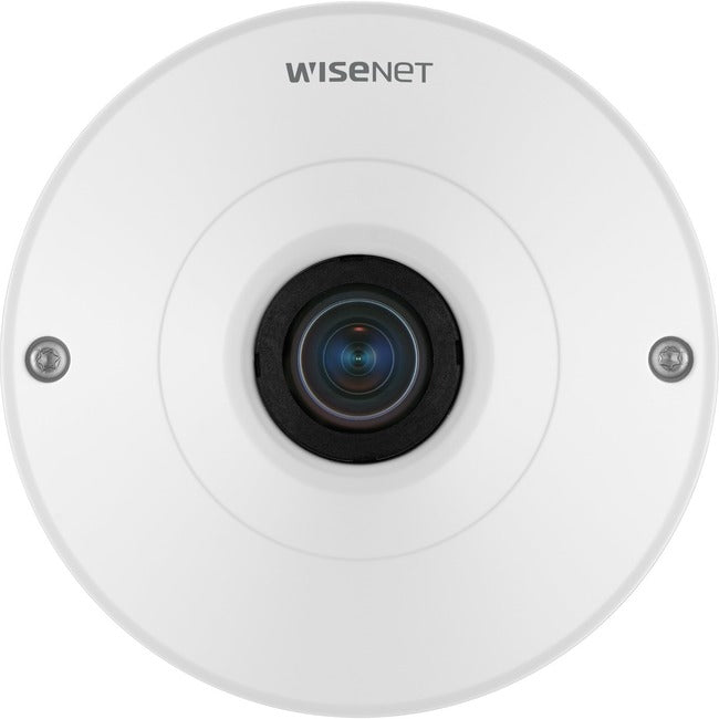 Wisenet QNF-9010 12 Megapixel Indoor Network Camera - Color - Fisheye - White