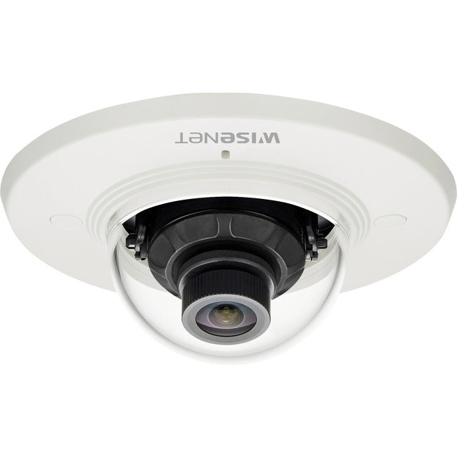 Wisenet XND-8020F 5 Megapixel Indoor Network Camera - Color - Dome - Black, Ivory