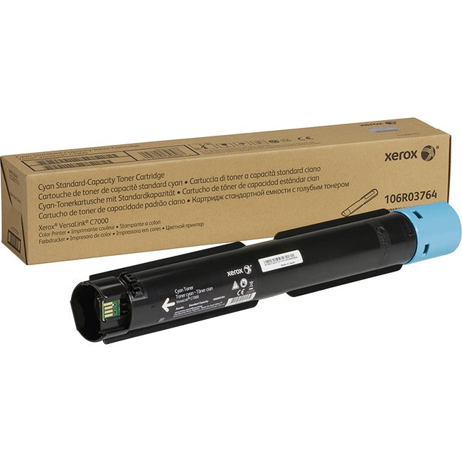 Xerox Original Standard Yield Laser Toner Cartridge - Cyan - 1 Each 106R03764