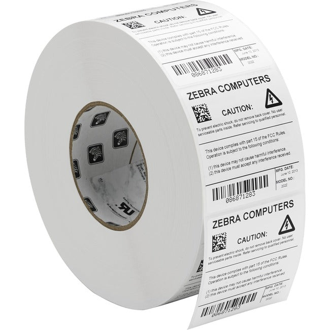 Zebra Label Polyester 4 X 6In Thermal Transfer Zebra Z-Ultimate 3000T 1 In Core