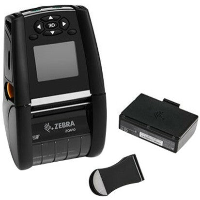 Zebra ZQ610 Mobile Direct Thermal Printer - Monochrome - Portable - Receipt Print - Bluetooth - Wireless LAN - Battery Included ZQ61-AUWA000-00