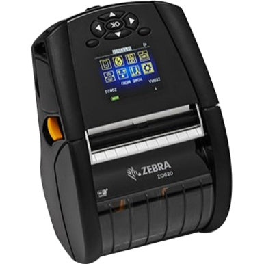 Zebra ZQ620 Mobile Direct Thermal Printer - Monochrome - Portable - Receipt Print - Bluetooth - Wireless LAN - Battery Included ZQ62-AUWA000-00