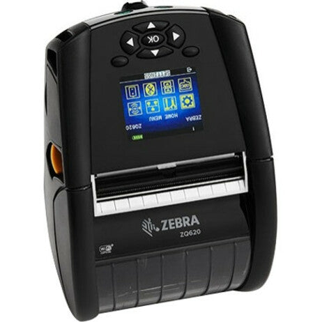 Zebra ZQ620 Mobile Direct Thermal Printer - Monochrome - Portable - Receipt Print - USB - Bluetooth - Wireless LAN ZQ62-AUFA0B0-00