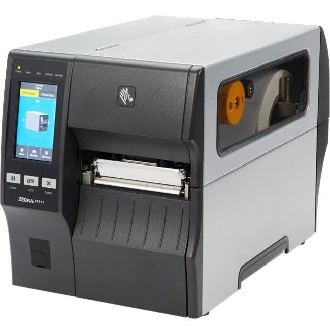 Zebra ZT411 Industrial Thermal Transfer Printer - Monochrome - Label Print - Fast Ethernet - USB - USB Host - Serial - Bluetooth - China ZT41142-T0900C0Z
