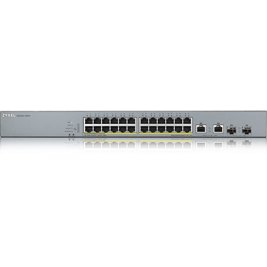 ZyXEL GS1350-26HP 24-Port Gigabit Smart Nebula Cloud Managed PoE Switch