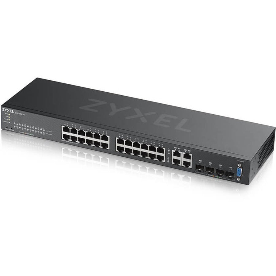 Zyxel GS2220-28 24-Port PoE Switch - Layer 2 Managed Gigabit Ethernet | TecisOft