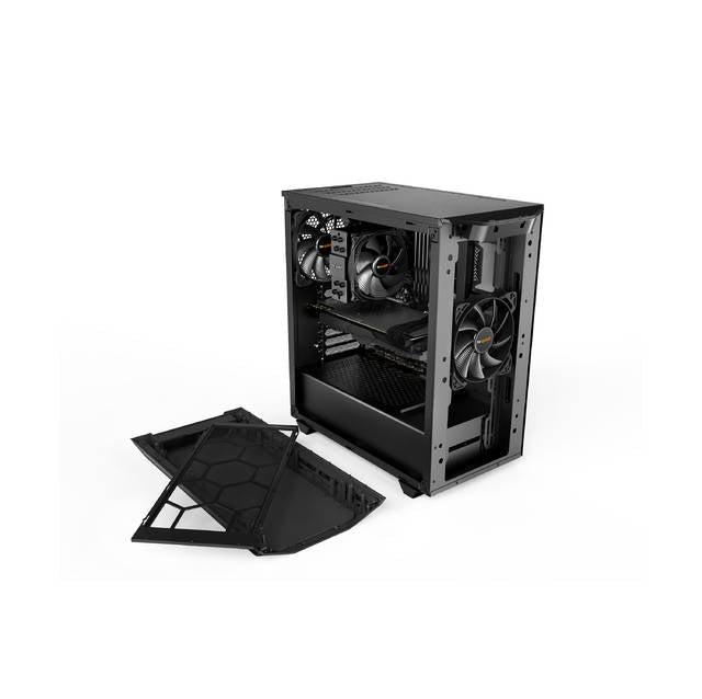 Be Quiet! Bgw34 Pure Base 500 Window Black, Atx, Midi Tower Computer Case, Tempered Glass Window, Two Preinstalled Fans