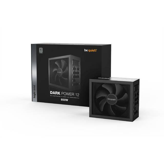 Be Quiet! Bn657 Dark Power 12 850W, 80 Plus Titanium Efficiency, Power Supply, Atx, Modular, Virtually Inaudible Silent Wings Fan
