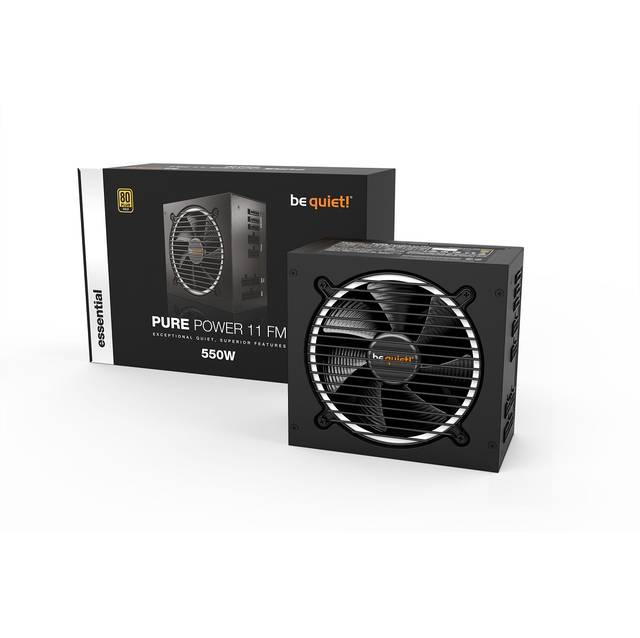 Be Quiet! Bn670 Pure Power 11 Fm 550W, 80 Plus Gold Efficiency, Atx Power Supply