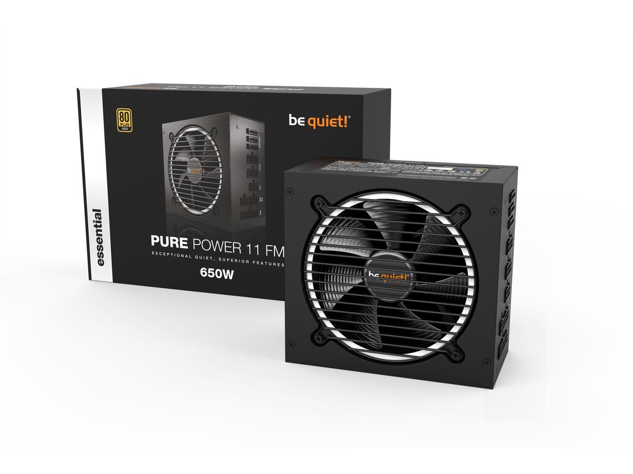 Be Quiet! Bn671 Pure Power 11 Fm 650W, 80 Plus Gold Efficiency, Power Supply, Atx