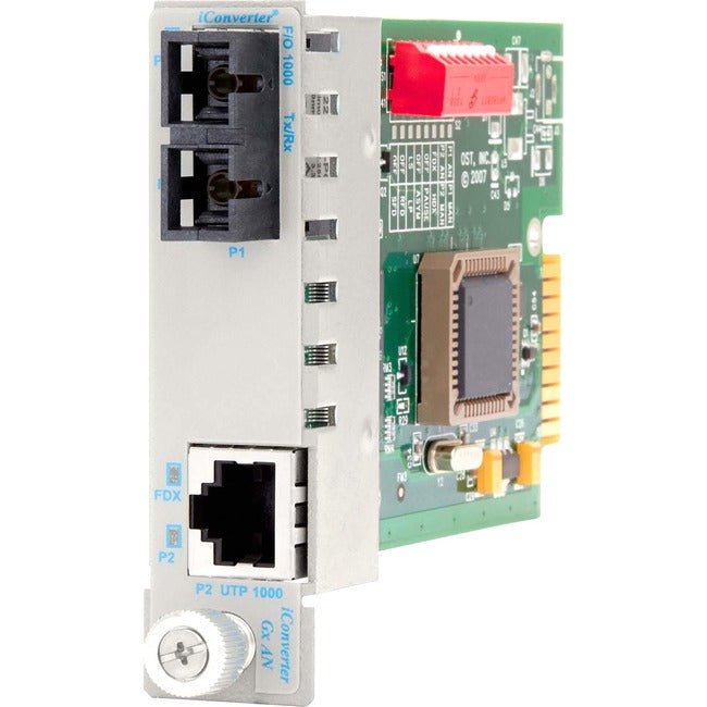 iConverter 1000Mbps Gigabit Ethernet Fiber Media Converter RJ45 SC Single-Mode 34km Module 8503N-2