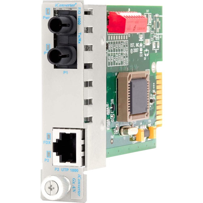 Iconverter 1000Mbps Gigabit Ethernet Fiber Media Converter Rj45 St Multimode 550M Module