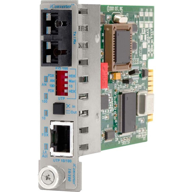 iConverter 10/100 Ethernet Fiber Media Converter RJ45 SC Multimode 5km Module 8382-0