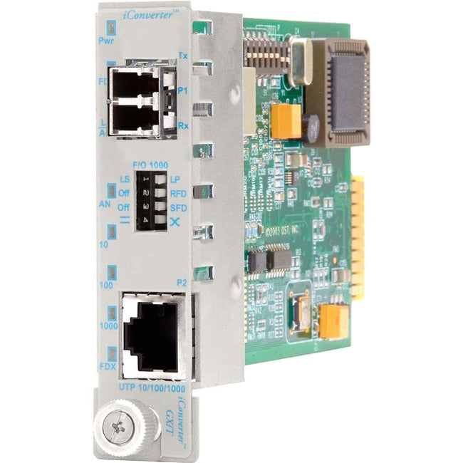 iConverter 10/100/1000 Gigabit Ethernet Fiber Media Converter LC Single-Mode 12km Module 8527-1