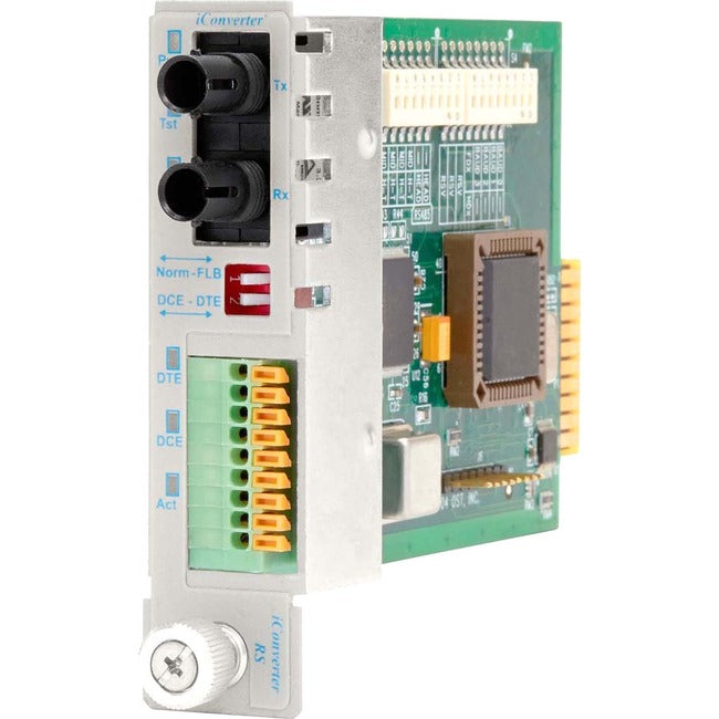 Iconverter Rs-232 Serial Fiber Media Converter Db-9 St Multimode 5Km Module