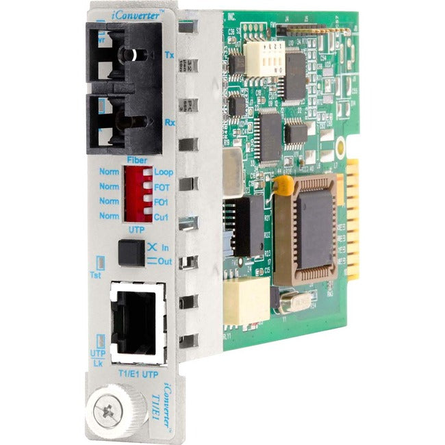 Iconverter T1/E1 Fiber Media Converter Rj48 Sc Multimode 5Km Module