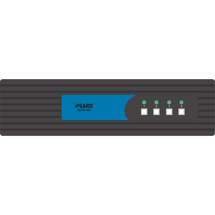 iPGARD Secure 4-Port, Dual-Head HDMI KVM Switch with 4K Ultra-HD Support SUHN-4D