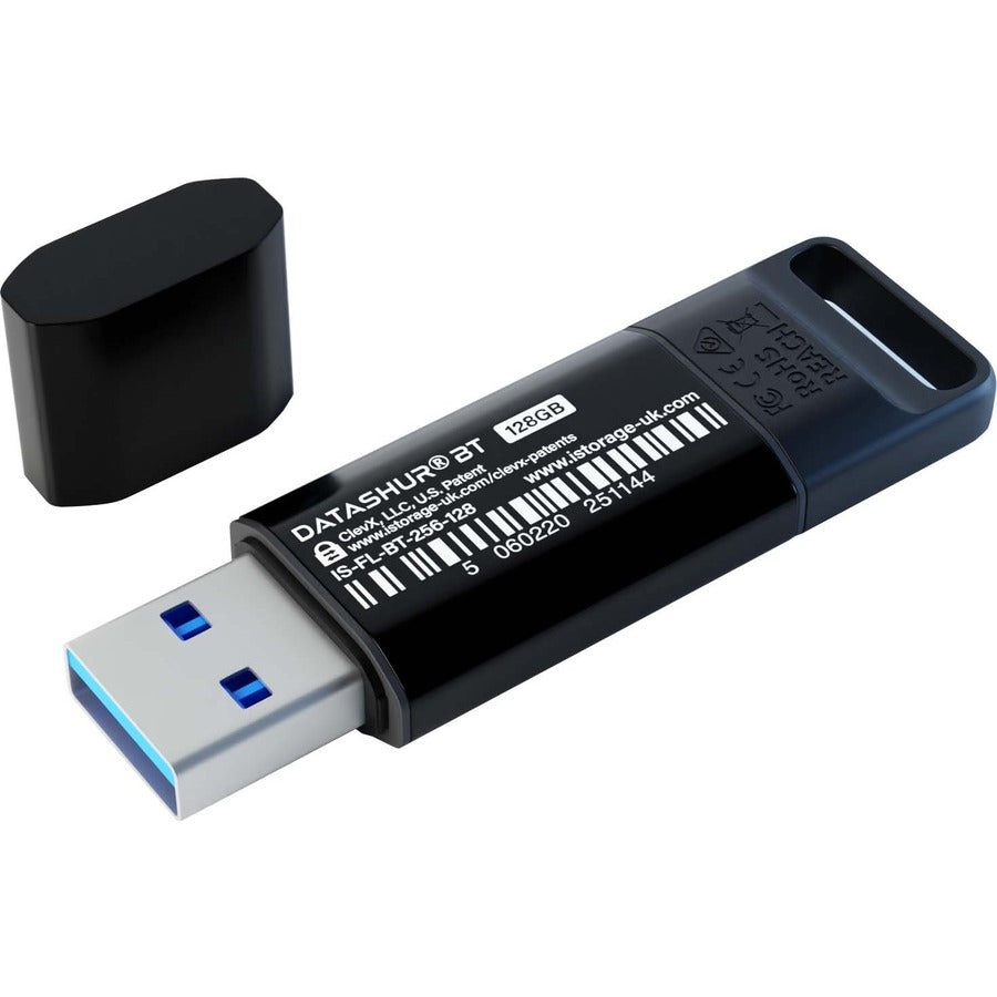 iStorage datAshur BT 64 GB | Encrypted Secure Flash Drive | Unlock using your smartphone via bluetooth | Remote Management Ready. IS-FL-DBT-256-64