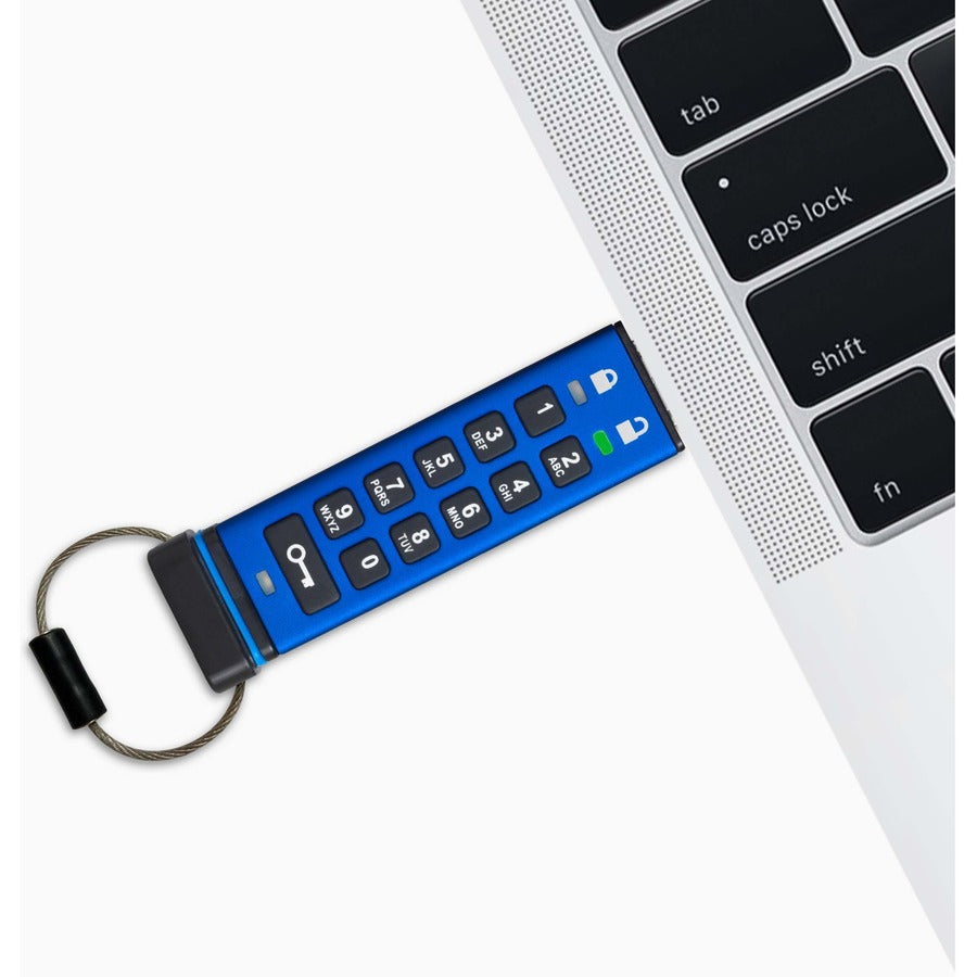 iStorage datAshur PRO 8 GB | Secure Flash Drive | FIPS 140-2 Level 3 Certified | Password protected | Dust/Water Resistant | IS-FL-DA3-256-8