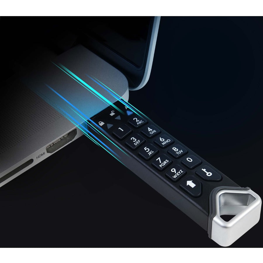 iStorage datAshur PRO2 512 GB | Secure Flash Drive | FIPS 140-2 Level 3 Certified | Password protected | Dust/Water-Resistant | IS-FL-DP2-256-512