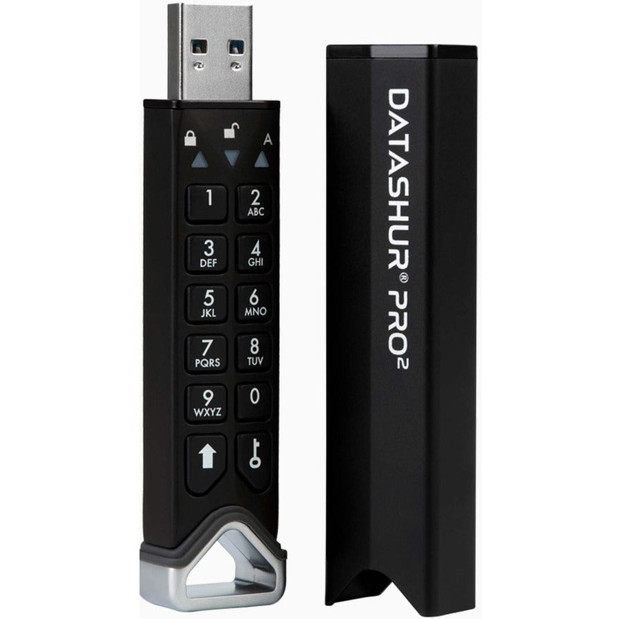 iStorage datAshur PRO2 512 GB | Secure Flash Drive | FIPS 140-2 Level 3 Certified | Password protected | Dust/Water-Resistant | IS-FL-DP2-256-512