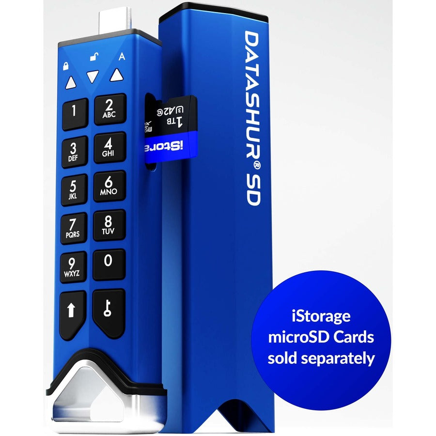 iStorage datAshur SD | Encrypted USB flash drive with removable iStorage microSD Cards (Sold separately) | password protected | secure collaboration | FIPS compliant |IS-FL-DSD-256-SP