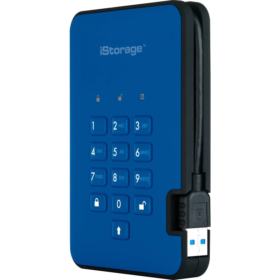 iStorage diskAshur2 HDD 2 TB | Secure Portable Hard Drive | Password Protected | Dust/Water-Resistant | Hardware Encryption IS-DA2-256-2000-BE